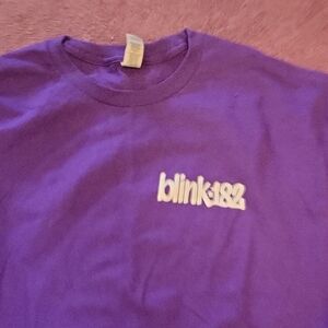 BLINK 182 rare roadie Purple T-Shirt XL, Punk rock Travis barker